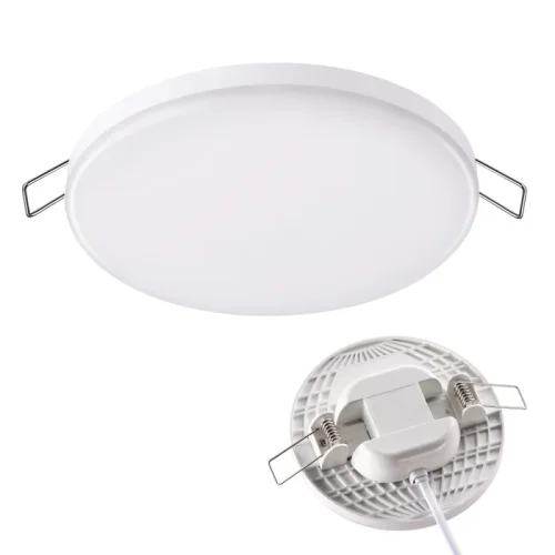 Светильник точечный LED Mon 358142 Novotech белый 1 лампа, основание белое в стиле современный 