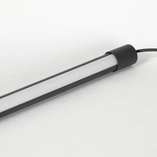 Светильник подвесной LED Lowell LSP-7115 Lussole чёрный 1 лампа, основание чёрное в стиле современный минимализм трубочки фото 3