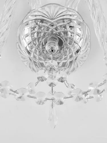 Бра 104B/2/141 Ni Bohemia Ivele Crystal без плафона на 2 лампы, основание прозрачное никель в стиле классический drops фото 2