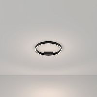 Светильник потолочный LED Rim MOD058CL-L25BK Maytoni чёрный 1 лампа, основание чёрное в стиле модерн хай-тек минимализм кольца
