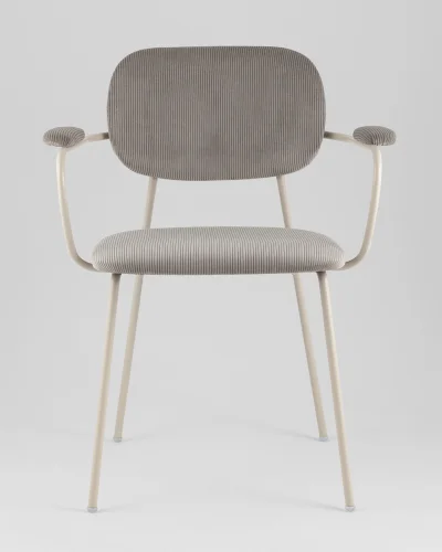 Стул Кэрол, серый, серые ножки УТ000040241 Stool Group, серый/вельвет, ножки/металл/серый, размеры - *770**** фото 7