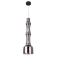 Светильник подвесной LED Volturn 1243/06 SP-30 Divinare чёрный серый на 1 лампу, основание чёрное в стиле современный лофт 