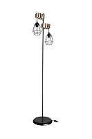 Торшер Merilyn TL1648F-01BK Toplight чёрный на 2 лампы, основание чёрное в стиле кантри лофт 