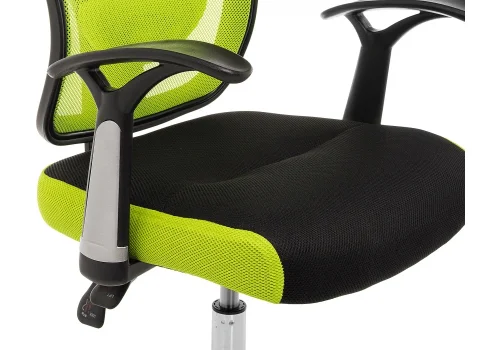 Компьютерное кресло Lody 1 светло-зеленое / черное 11634 Woodville, чёрный зелёный/ткань, ножки/металл/хром, размеры - *1230***600*680 фото 7