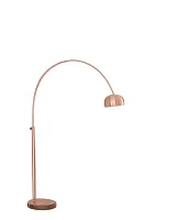 Торшер Azurro LDF 5508-С MD Lumina Deco изогнутый золотой розовый 1 лампа, основание розовое золотое в стиле современный
