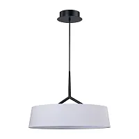 Светильник подвесной LED Alma 1029/06 SP-10 Divinare белый на 1 лампу, основание чёрное в стиле современный 