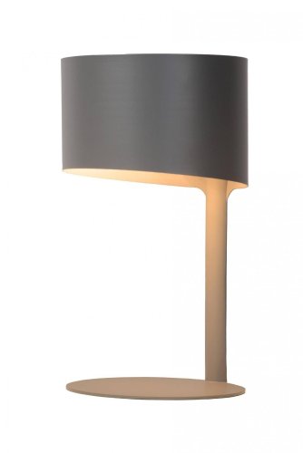 Настольная лампа Knulle 45504/01/36 Lucide чёрная серая 1 лампа, основание чёрное серое металл в стиле современный 