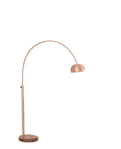 Торшер Azurro LDF 5508-С MD Lumina Deco изогнутый золотой розовый на 1 лампу, основание розовое золотое в стиле современный 