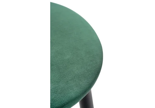 Барный стул Гангток катания изумруд / черный матовый 469982 Woodville, зелёный/велюр, ножки/металл/чёрный, размеры - ****370*370 фото 3