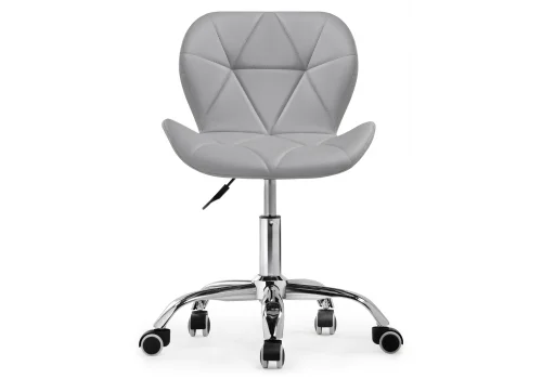 Компьютерное кресло Trizor gray 15335 Woodville, серый/экокожа, ножки/металл/хром, размеры - *810***530*530 фото 2