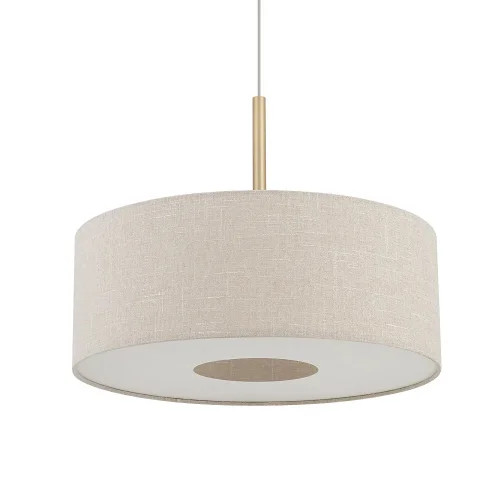 Светильник подвесной Santana M 11652-NW Nowodvorski бежевый на 1 лампу, основание золотое в стиле лофт фото 3