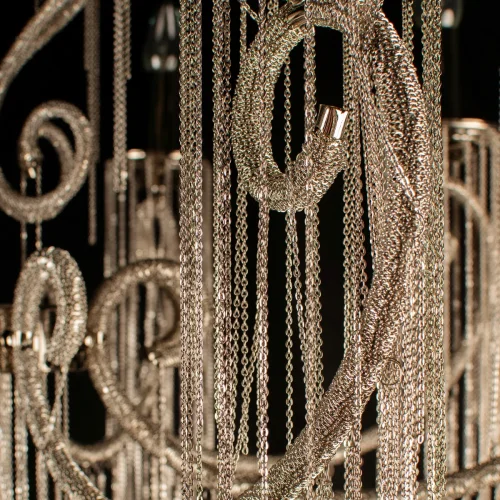 Люстра подвесная Wonderland 10405/8 LOFT IT без плафона на 8 ламп, основание никель в стиле арт-деко фото 5