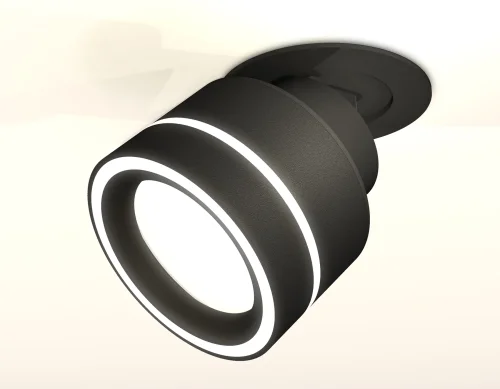 Светильник точечный XM8102523 Ambrella light белый 1 лампа, основание чёрное в стиле хай-тек  фото 3