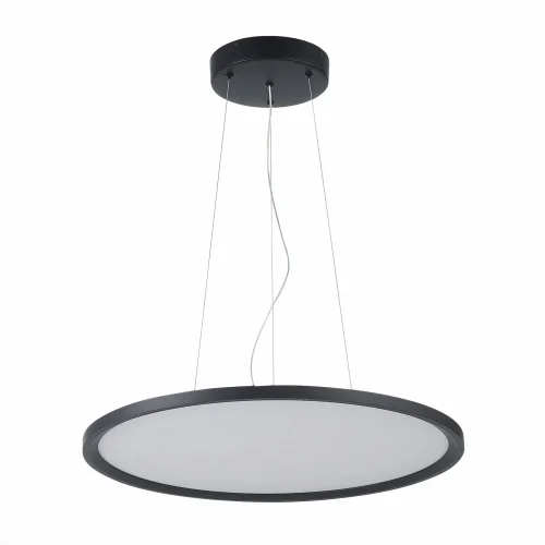 Светильник подвесной LED St602 ST602.443.56 ST-Luce чёрный белый 1 лампа, основание чёрное в стиле хай-тек  фото 2