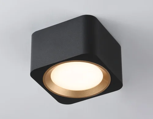 Светильник накладной TN70832 Ambrella light чёрный 1 лампа, основание чёрное в стиле современный хай-тек круглый фото 2