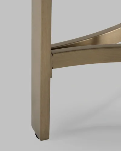 Журнальный столик Адриана 50*50, серая керамика, сталь шампань УТ000041497 Stool Group столешница серая из мрамор фото 3