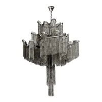Люстра подвесная Стим / Stream 10208/1000 Gunmetal LOFT IT серая никель на 15 ламп, основание серое никель в стиле арт-деко цепочки Люстра подвесная Стим / Stream 10208/1000 Gunmetal LOFT IT серая никель на 15 ламп, основание серое никель в стиле арт-деко цепочки