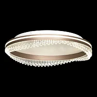 Светильник потолочный LED Hardin LSP-7429 Lussole прозрачный на 1 лампу, основание коричневое белое в стиле минимализм хай-тек современный 