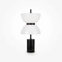 Настольная лампа LED Memory MOD178TL-L11B3K Maytoni белая 1 лампа, основание чёрное металл в стиле современный арт-деко 