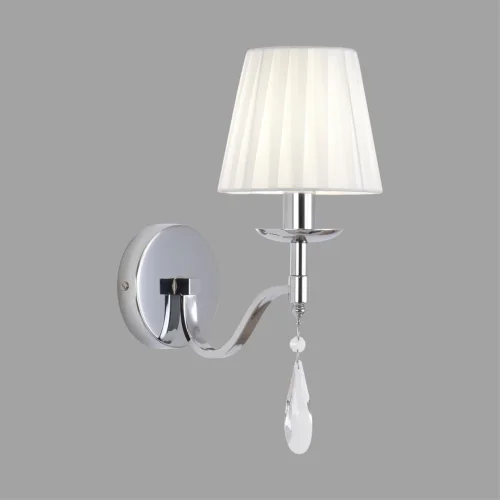 Бра Magda 8316/1W Lumion белый на 1 лампу, основание хром в стиле классический фото 4 Бра Magda 8316/1W Lumion белый на 1 лампу, основание хром в стиле классический фото 4