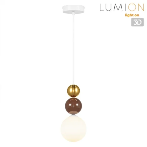 Светильник подвесной Bonbones 8257/1 Lumion белый на 1 лампу, основание белое в стиле современный фото 4