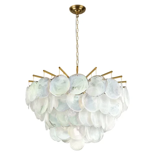 Люстра подвесная Лолли / Lolly 10492/800 Pearl LOFT IT белая на 10 ламп, основание бронзовое в стиле современный 