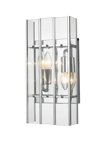 Бра Tivoli VL5073W22 Vele Luce прозрачный на 2 лампы, основание хром в стиле современный  фото 3
