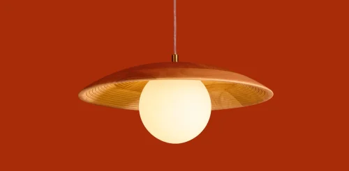 Светильник подвесной Albero FR5589PL-01T Freya коричневый белый на 1 лампу, основание латунь в стиле современный кантри фото 6