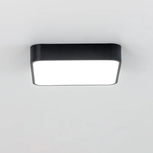 Светильник потолочный LED Купер CL724K24V1 Citilux белый 1 лампа, основание чёрное в стиле современный хай-тек минимализм квадраты фото 4