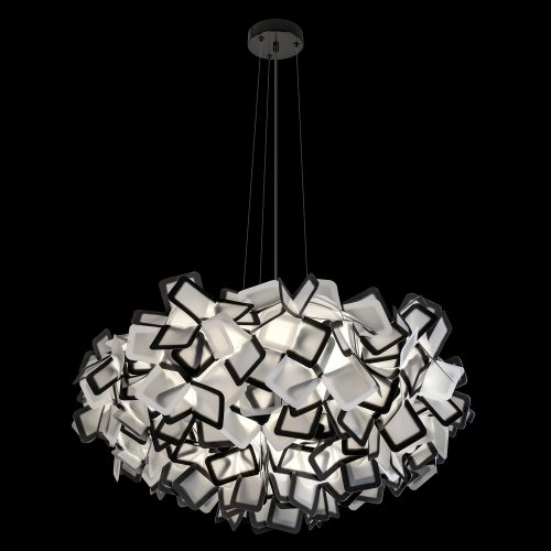 Люстра подвесная Слизия / Clizia 10231/780 Black LOFT IT чёрная белая на 5 ламп, основание в стиле фото 2
