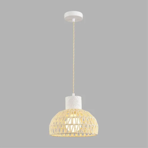 Светильник подвесной Boho 8368/1A Lumion бежевый на 1 лампу, основание белое в стиле скандинавский фото 4 Светильник подвесной Boho 8368/1A Lumion бежевый на 1 лампу, основание белое в стиле скандинавский фото 4