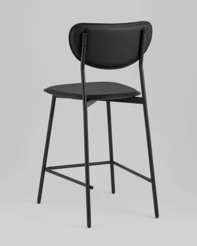 Стул барный Minnie, чёрный УТ000039219 Stool Group, чёрный/экокожа, ножки/металл/чёрный, размеры - ***** фото 5