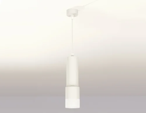 Светильник подвесной XP7401020 Ambrella light белый 1 лампа, основание белое в стиле хай-тек современный трубочки фото 3