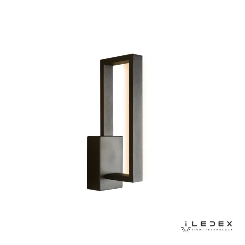 Бра LED Edge X050106 BK iLedex чёрный на 1 лампу, основание чёрное в стиле хай-тек современный 