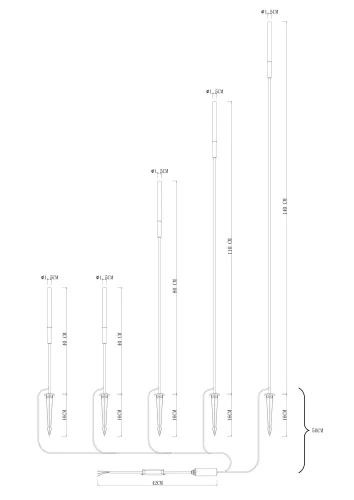 Ландшафтный светильник LED Muster A1083PA-5BK Arte Lamp уличный IP65 чёрный на 5 ламп, плафон белый в стиле минимализм современный LED фото 2 Ландшафтный светильник LED Muster A1083PA-5BK Arte Lamp уличный IP65 чёрный на 5 ламп, плафон белый в стиле минимализм современный LED фото 2