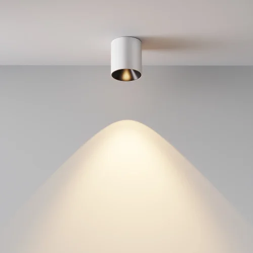 Светильник накладной LED Alfa LED C064CL-5W3K-RD-WB Maytoni белый на 1 лампу, основание белое в стиле современный хай-тек круглый фото 8