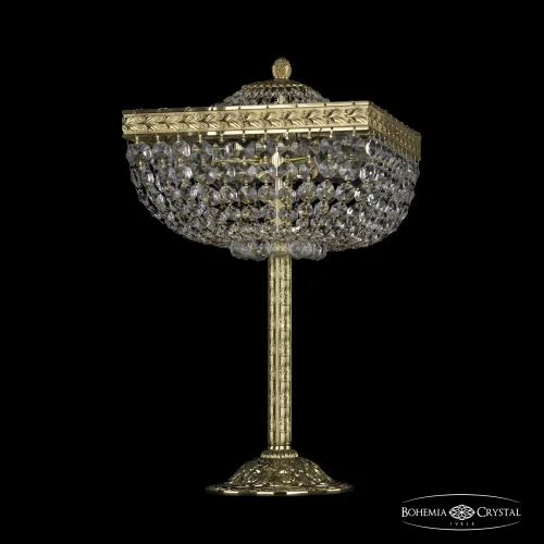 Настольная лампа 19282L6/25IV G Bohemia Ivele Crystal прозрачная 4 лампы, основание золотое металл в стиле классика sp