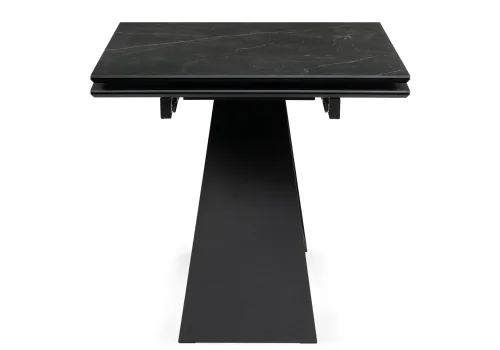 Керамический стол Ноттингем 160(220)х90х79 черный мрамор / черный 553542 Woodville столешница мрамор черный из керамика фото 4