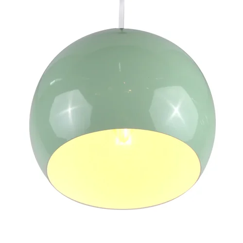 Светильник подвесной Aura 20 LH032009 LightHall зелёный на 1 лампу, основание белое в стиле лофт фото 3