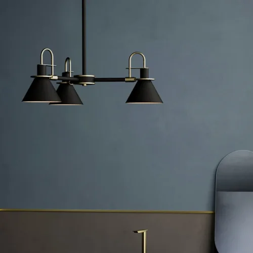 Люстра на штанге CODA D94 Black 193071-26 ImperiumLoft чёрная на 8 ламп, основание чёрное в стиле современный фото 9