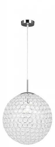 Светильник подвесной Konda 16005 Globo прозрачный 1 лампа, основание хром в стиле современный шар