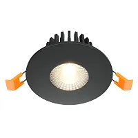Светильник точечный LED Zen DL038-2-L7B Maytoni чёрный 1 лампа, основание чёрное в стиле современный 