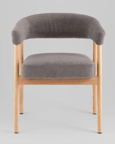 Стул обеденный Zubo с деревянными ножками, темно-серый УТ000041729 Stool Group, /, ножки//, размеры - ***** фото 9