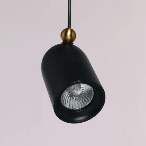 Светильник подвесной Астор 545013701 DeMarkt чёрный 1 лампа, основание чёрное в стиле современный  фото 3