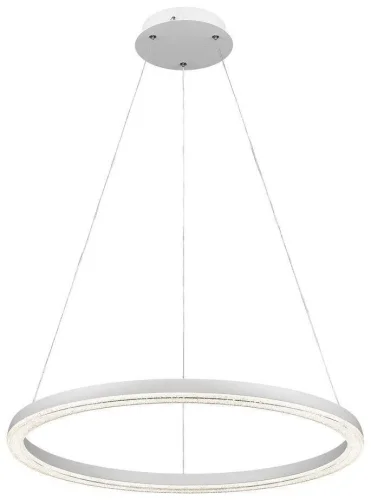 Светильник подвесной LED CERO III WE411.01.003 Wertmark белый на 1 лампу, основание белое в стиле хай-тек кольца