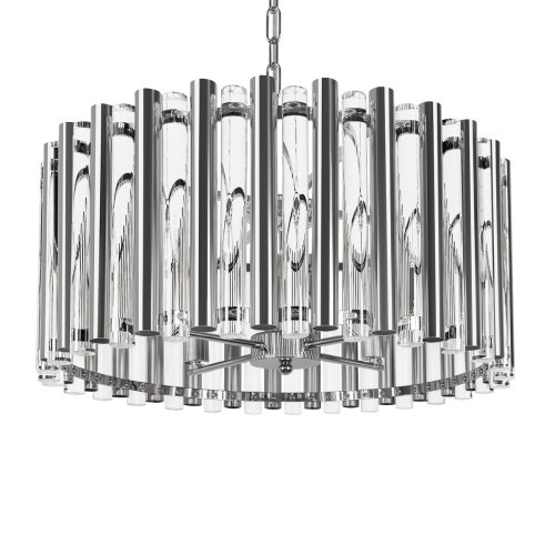 Люстра подвесная Boucle 10438/4 LOFT IT прозрачная на 4 лампы, основание никель в стиле современный фото 7 Люстра подвесная Boucle 10438/4 LOFT IT прозрачная на 4 лампы, основание никель в стиле современный фото 7