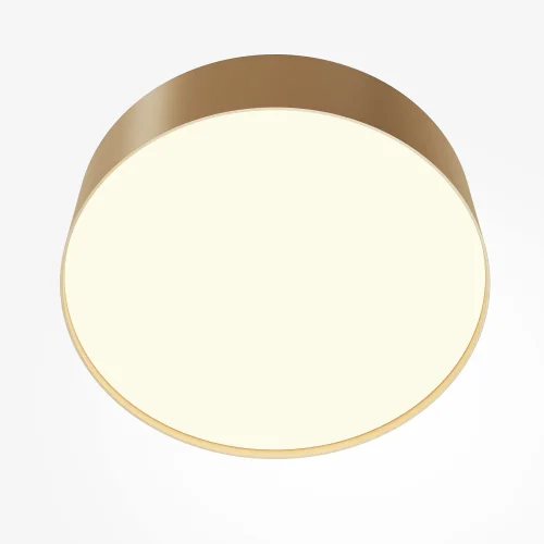 Светильник потолочный LED Zon C032CL-36W3K-RD-MG Maytoni белый на 1 лампу, основание матовое золото в стиле современный круглый тарелка фото 9