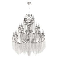 Люстра подвесная Wonderland 10405/24 LOFT IT без плафона на 24 лампы, основание никель в стиле арт-деко  Люстра подвесная Wonderland 10405/24 LOFT IT без плафона на 24 лампы, основание никель в стиле арт-деко