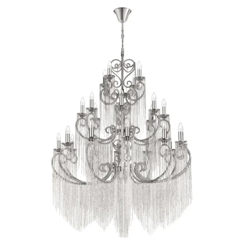 Люстра подвесная Wonderland 10405/24 LOFT IT без плафона на 24 лампы, основание никель в стиле арт-деко 