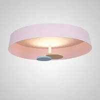 Светильник потолочный LESLEY D45 Pink 208046-23 ImperiumLoft розовый на 1 лампу, основание розовое в стиле современный 
